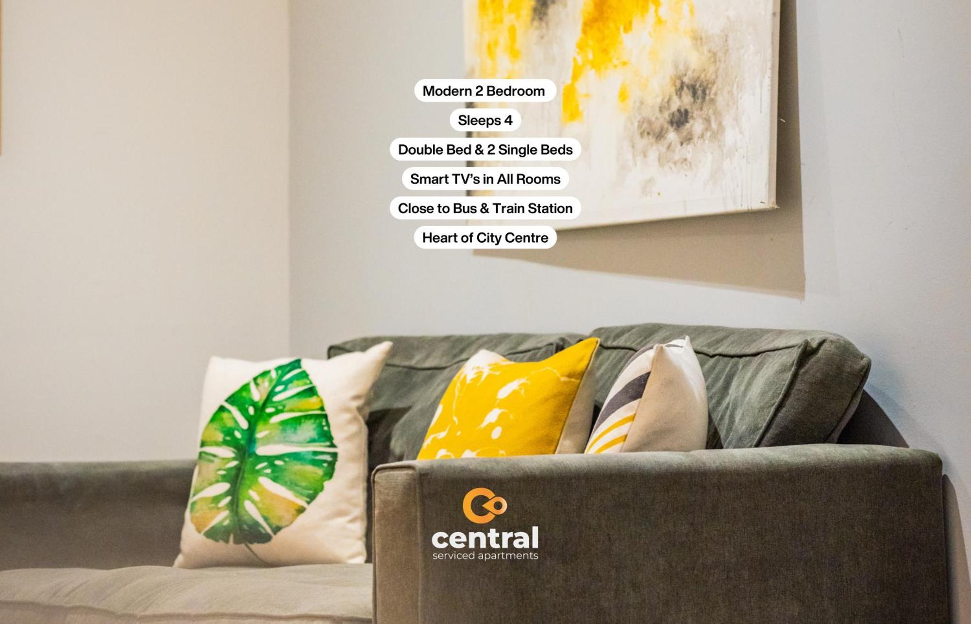 Central Serviced Apartments - 2 Bedroom - Walk Away From City Centre & Universities - Sleeps 4 - 3 X Double Beds - Smart Tvs In All Rooms - Short Term Stays Welcome - Walk Away From Train & Bus Station - Preferred Location For Short Stay In Dundee Extérieur photo